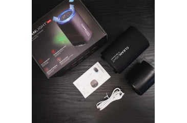 Image of KeySmart CleanLight Air Pro Ionic UV Air Purifier w/Air Quality Monitoring, Black, KS927-BLK