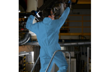 Image of Kimberly Clark KleenGuard A20 Coveralls, Zipper Front w/Wrists, Ankles, Hood and Boots, Denim Blue, 3XL, Case of 20, 58526