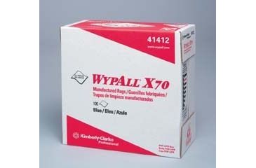 Image of Kimberly Clark WypAll X70 Manufactured Rags, Kimberly-Clark Professional 41200-50 White