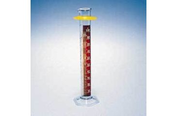 Image of Kimble/Kontes KIMAX Brand Single Metric Scale Graduated Cylinders, Class B, with Red Stripe 20024D 500