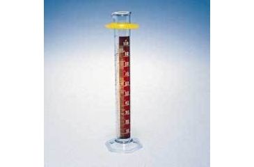 Image of Kimble/Kontes KIMAX Brand Single Metric Scale Graduated Cylinders, Class B, with Red Stripe 20024D 2000