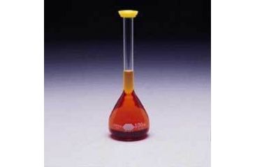 Image of Kimble/Kontes KIMAX Brand Volumetric Flasks with Snap Cap, Class A 28008 25