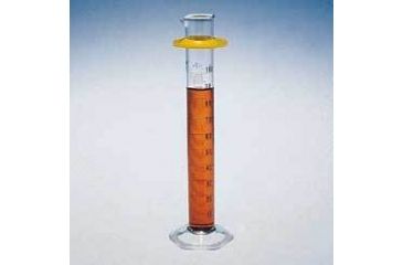Image of Kimble/Kontes KIMAX Single Metric Scale Graduated Cylinders with Bumper, Class B, Kimble Chase 20025 100