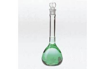 Image of Kimble/Kontes KIMAX Volumetric Flasks with [ST] Glass Stopper, Class A, Serialized and Certified, Kimble Chase 28017 10