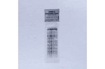 Image of Kimble/Kontes Shorty Disposable Serological Pipets, Glass, Sterile, Plugged, Kimble 72115 5110 Individually Wrapped