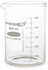 Image of Kimble/Kontes Heavy-Duty Low-Form Beakers with Double-Capacity Scale, Borosilicate Glass VW14005 2000