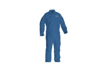 Image of Kleenguard A60 Bloodborne Pathogen &amp; Chemical Splash Protection Coverall, Blue, XL 45234