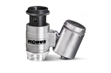 Image of Konus Konusclip-2 20X Pocket Microscope, Gray, 3711