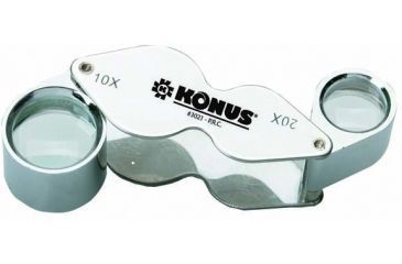 Image of Konus Microscope Accessory Metal Body Dual Linen Tester 10X And 20X Magnification 3021 