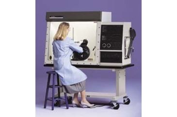 Image of Labconco Protector Controlled Atmosphere Glove Boxes, Labconco 5070120 Double Glove Box With Stainless Steel Liner With Auto Pressure Controller