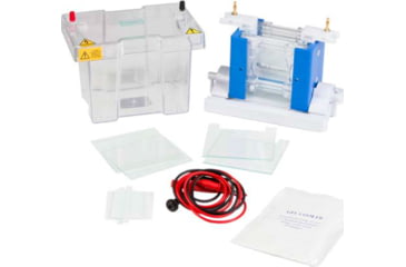 Image of Labnet E2110-NG-2 Notched glass plate, 10 x 10cm, for use with mini vertical gel system, 2 Pack