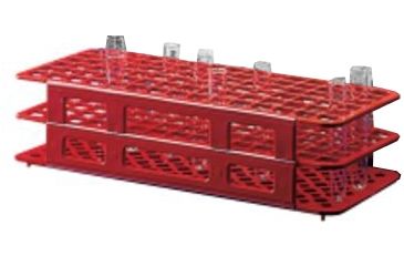Image of Labnet Red 25mm Test Tube Rack Pk/5 K567-10