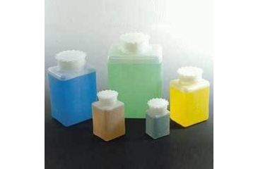 Image of VWR Square Bottles, Case of 72, High-Density Polyethylene, Wide Mouth, K609-VWR