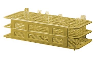 Image of Labnet Yellow 25mm Test Tube Rack,Pk/5 K567-06