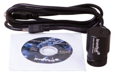 Image of Levenhuk D320L BASE 3M Digital Monocular Microscope, Optical Glass, 40-1000x, 23.2mm, Grey/Black, Middle, 73812