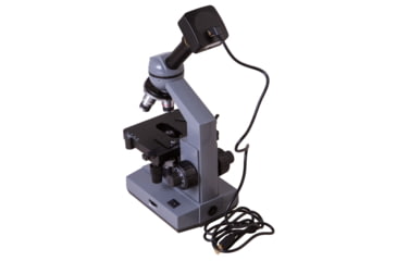 Image of Levenhuk D320L PLUS 3.1M Digital Monocular Microscope, Optical Glass, 40-1600x, 23.2mm, Grey/Black, Middle, 73796