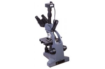 Image of Levenhuk D740T 5.1M Digital Trinocular Microscope, Grey, Medium 69658
