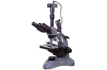 Image of Levenhuk D740T 5.1M Digital Trinocular Microscope, Grey, Medium 69658