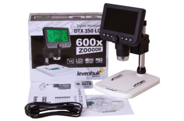 Image of Levenhuk DTX 350 LCD Digital Microscope, Black/White, Middle, 74768