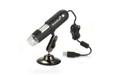 Image of Levenhuk DTX 50 USB Digital Microscope,Black,20-400x,1.3MP Digital Camera 61021