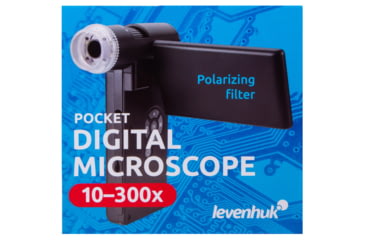 Image of Levenhuk DTX 700 Mobi Digital Microscope, Optical Glass, 10-300x, 0-100mm, Black, Middle, 75076