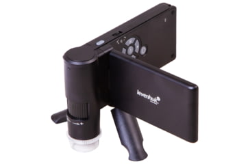 Image of Levenhuk DTX 700 Mobi Digital Microscope, Optical Glass, 10-300x, 0-100mm, Black, Middle, 75076