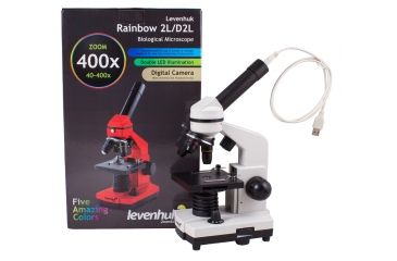 Image of Levenhuk Rainbow D2L 0.3M Digital Microscope, Moonstone, White, Medium 69065
