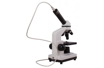Image of Levenhuk Rainbow D2L 0.3M Digital Microscope, Moonstone, White, Medium 69065