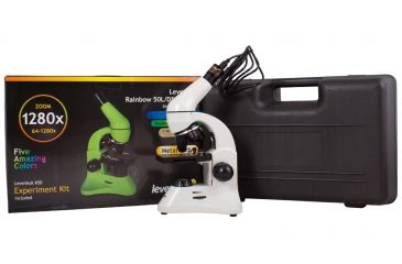 Image of Levenhuk Rainbow D50L PLUS 2M Digital Microscope, Moonstone, White, Medium 69081
