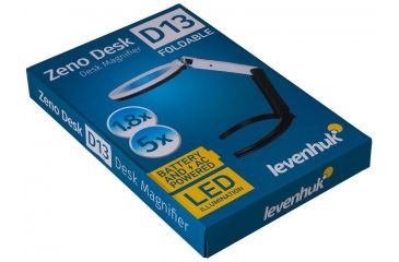 Image of Levenhuk Zeno Desk D13 Magnifier, Black/White, Medium 70446