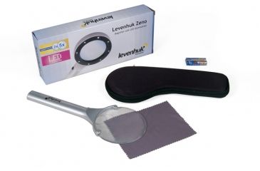 Image of Levenhuk Zeno LED Magnifier Loupe , 88-21 mm, Silver, Medium 38114