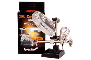Image of Levenhuk Zeno Refit ZF17 Magnifier, Black/Silver, Small, 74075