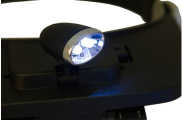 Image of Levenhuk Zeno Vizor H3 Head Magnifier, 100x45mm, 1.2x/1.8x/2.5x/3.5x, Black, Small, 69670