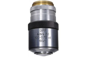 Image of LOMO Objective, Q-Plan Achromat, 50x, 1.00-0.70 N.A., Oil Immersion, Iris, DIN