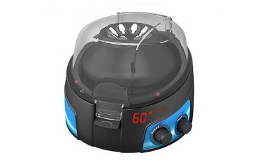 Image of LW Scientific Digital ZipSpin Mini Centrifuge 6000 RPM with 8 x 1.5/2ml Rotor &amp; PCR Strip, BLACK ZPC-08AD-0203