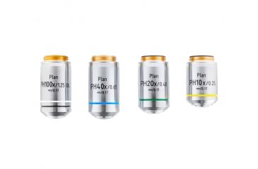 Image of LW Scientific Infinity Semiplan Objectives Set For i4 Microscope 4x, 10x, 40x, 100x, I4O-SET7-IS77