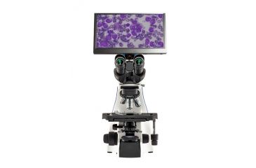 Image of LW Scientific Innovation Trinocular Microscope w/ BioVIEW Camera and  Monitor, INS-T4BV-IPL3