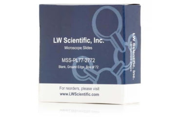 Image of LW Scientific Microscope Slides, Box of 72, MSS-PL77-2772