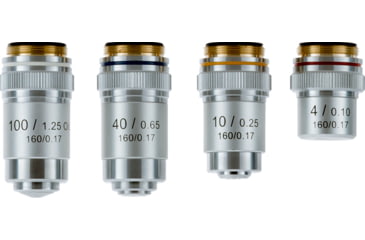 Image of LW Scientific Student Advanced - LED 4 objectives Microscope, Abbe, Iris, Coaxial, EDM-M04A-DAL1