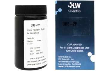 Image of LW Scientific Test Strip Single Parameter for Glucose in Urine, 12 Vials of 100/Case URS-01PR-GL77