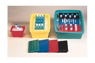 Image of Magic Touch Icewear Insulated Ice Pans, Magic Touch Icewares 4430/11 Rectangular Test Tube Racks With Large Holes