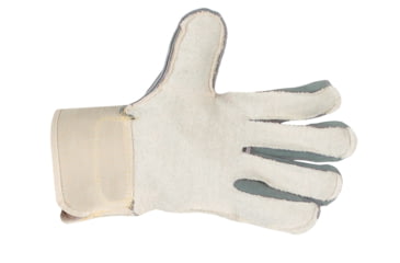 Image of MCR Safety Big Jake Premium A+ Side Leather Palm Work Gloves, Sewn with DuPont Kevlar, 2 3/4in Safety Cuff, Gray, Large, 1700L