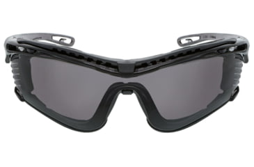 Image of MCR Safety Checklite CL5 Series Safety Glasses, MAX6 Anti-Fog Lens, Removable Closed Cell Foam Gasket, Earplug Retaining Technology, Temples Hold Earplug Cord in Place, Gray, One Size, CL512PF