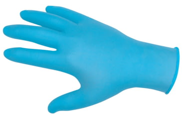Image of MCR Safety ChemTech Disposable Nitrile Vinyl Blended Gloves, Powder Free Industrial Food Service Grade, 9.5in Length, 4 mil Thickness, Blue, X - Large, 7010XL