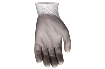 Image of MCR Safety Cut Pro 13 Gauge Dyneema Diamond Technology Shell Cut Resistant Work Gloves, PU Coated Palm and Fingertips, Tan/Salt and Pepper, Small, 9672S