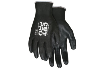 Image of MCR Safety Cut Pro 13 Gauge HyperMax Shell, Cut, Abrasion and Puncture Resistant Work Gloves, PU Coated Palm and Fingertips, Black, XX - Large, 92733PUXXL