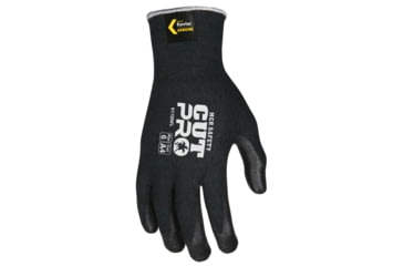 Image of MCR Safety Cut Pro 13 Gauge Kevlar/Synthetic Shell Cut Resistant Work Gloves, Nitrile Foam Coated Palm and Fingertips, Black, Small, 9178NFS