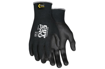 Image of MCR Safety Cut Pro 13 Gauge Kevlar/Synthetic Shell Cut Resistant Work Gloves, Nitrile Foam Coated Palm and Fingertips, Black, Small, 9178NFS