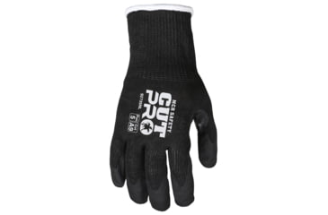 Image of MCR Safety Cut Pro 15 Gauge Hypermax Shell Cut Abrasion and Puncture Resistant Work Gloves, Nitrile Coated Palm and Fingertips, Black, Small, 92735NS