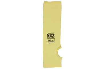 Image of MCR Safety Cut Pro Double Ply DuPont Kevlar Cut Resistant Sleeves with Thumb Slot, 12in x 3 1/4in, Yellow, One Size, 9372T